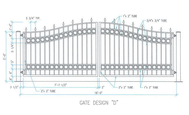 Standard Metal Gate Sizes Infoupdate